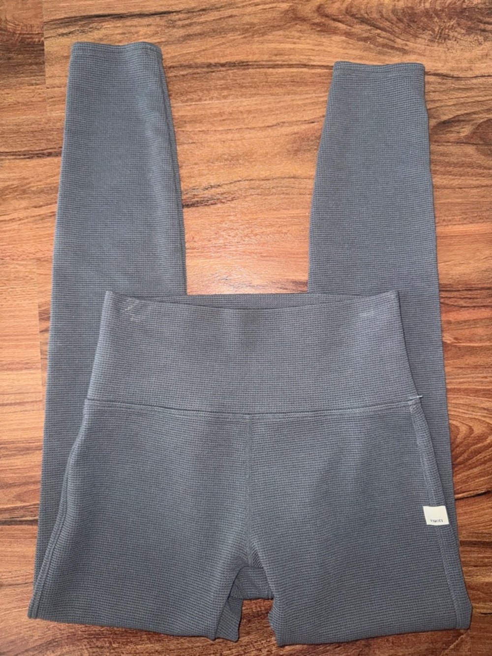 Vuori waffle leggings - gray - x-small
